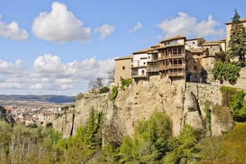 Fototapeta na wymiar Hung domy Cuenca na szczycie urwiska, Hiszpania