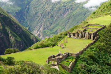 Peru, spectacular Inca ruins of Choquequirau