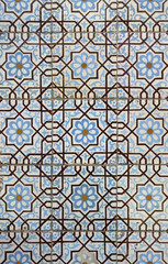 Traditional Portuguese glazed tiles