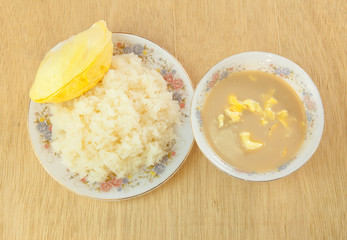 Durian sticky rice