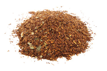 Red tea isolated on white background