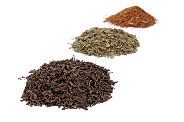 Assortment of dried tea