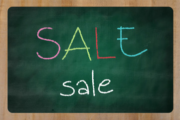 Obraz premium Handwritten with white chalk on a blackboard illustration