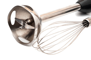Whisk and blender.