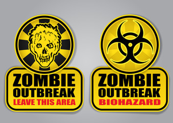 Zombie Outbreak Biohazard Warning Signals