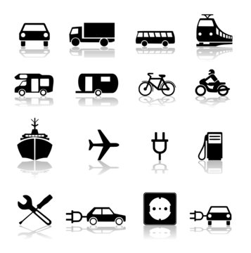 Symbole Set Verkehr