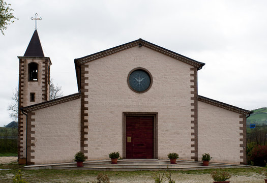 Church of Santa Chiara in Castropignano river Biferno