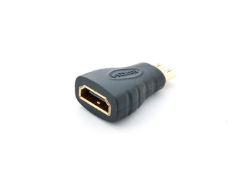 Computer HDMI adapter plug.