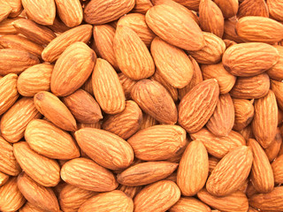 Fototapeta premium The texture of the almonds.