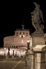 Fototapeta na wymiar View of Castel St. Angelo in Rome