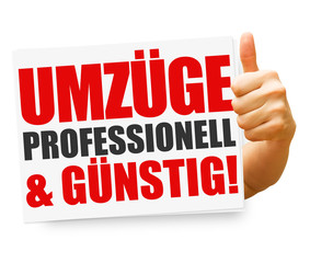 Umzüge professionell und günstig! Button, Icon