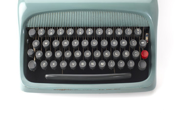 Retro typewriter isolated