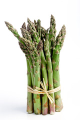 bunch of green asparagus