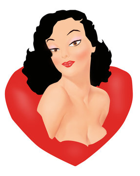 Pinup bruna