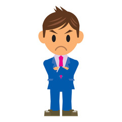 ビジネスマン イラスト 怒り 怒る