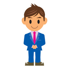 ビジネスマン イラスト 待機