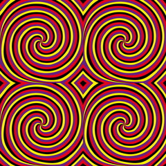Movement (motion illusion).  Seamless pattern.