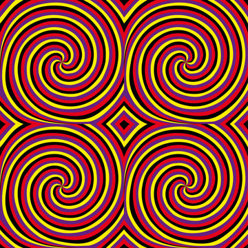 Movement (motion illusion).  Seamless pattern.