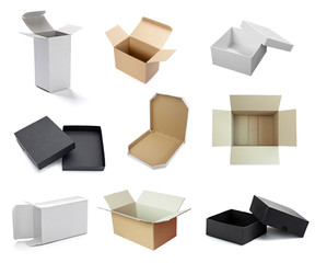blank white box container