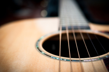 Fototapeta premium Close-up guitar body