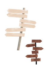 Road sign isolated on a white background