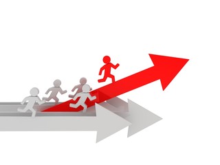 Competition concept. Race