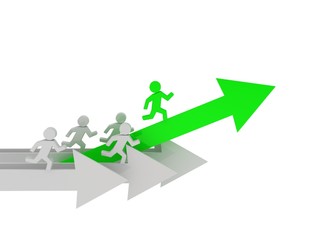 Competition concept. Race