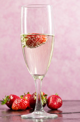 strawberry and champagne