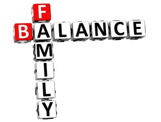 3D Family Balance Crossword