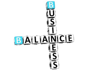 3D Business Balance Crossword