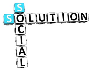 3D Social Solution Crossword