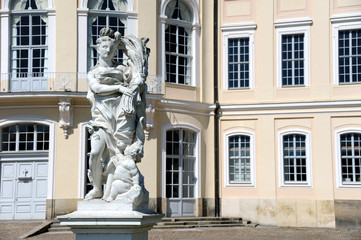 Obraz premium Jadschloss Hubertusburg Figur