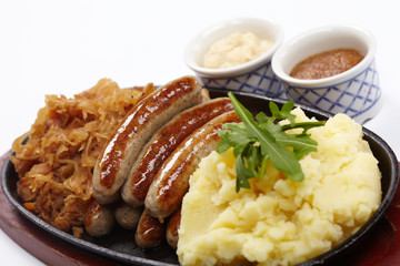 sausage with cabbage