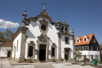 Our Lady of Conception church in Viseu, Portugal. - obrazy, fototapety, plakaty