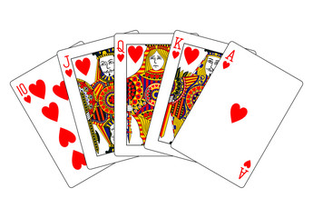 hearts royal flush
