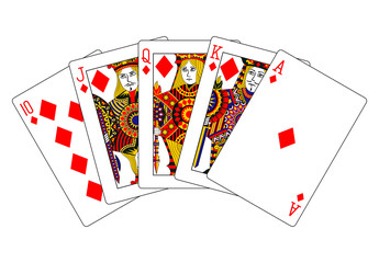 Fototapeta premium diamonds royal flush