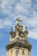 Fototapeta na wymiar Detail of a grave ornament in France