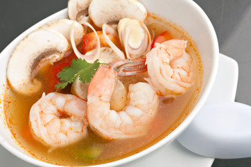 Thai Vegetable Soup with Shrimp