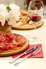 Food on table