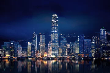 Foto auf Acrylglas Asien Hong Kong Lights