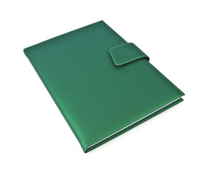 Green note book.