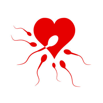 Logo love and procreation # Vector