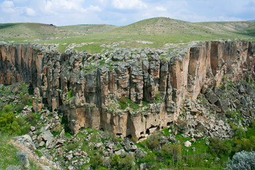 Beautiful Ihlara valley in Cappadocia, Turkey