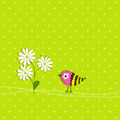 Template greeting card, vector