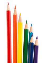 Colouring crayon pencils bunch