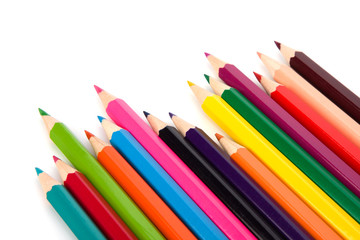 Colouring crayon pencils