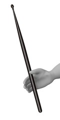 3d render of cartoon character with drum sticks