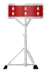 3d render of drum instrument