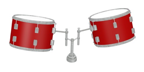 3d render of drum instrument