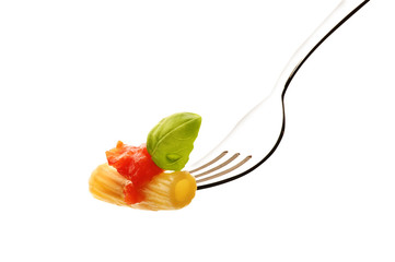 Macaroni with tomato sauce